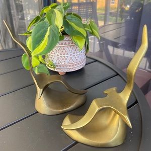 Mid century modern Brass Seagull Sculpture Vintage